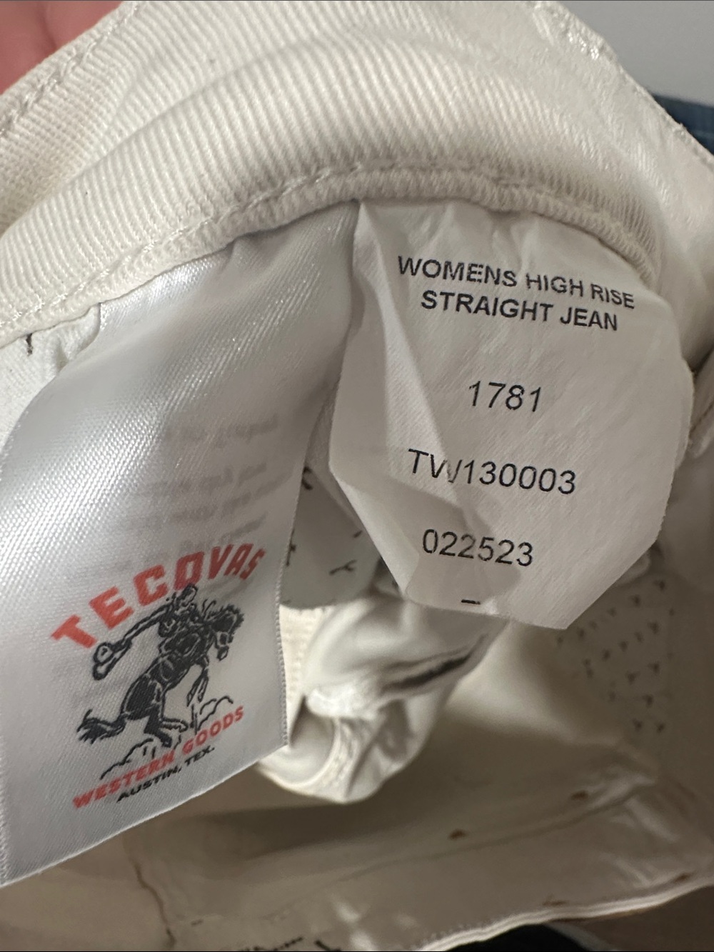 Tecovas High Rise Straight Jeans - Picture 3 of 6